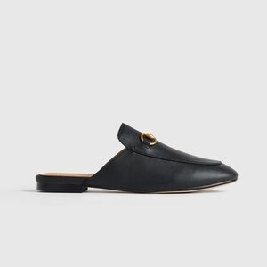 Quince Italian Leather Horsebit Mule